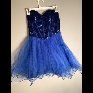 Blue cocktail dress